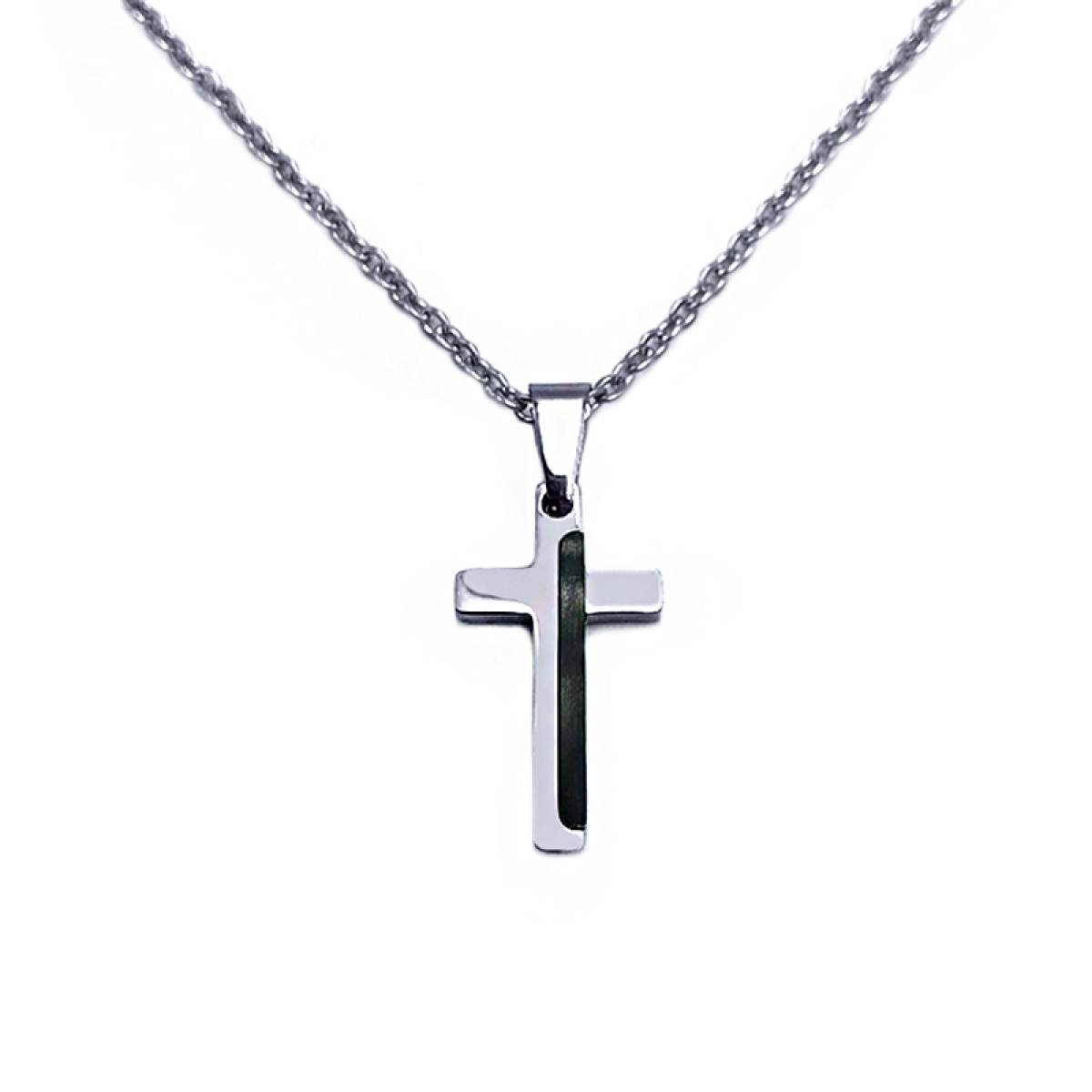 DF-KS012 Σταυρος Απο Ατσαλι Μαυρο