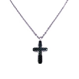 DF-KS013 Σταυρος Απο Ατσαλι Μαυρο